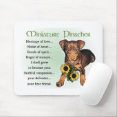 Miniature Pinscher Cadeaus Muismat (Met muis)