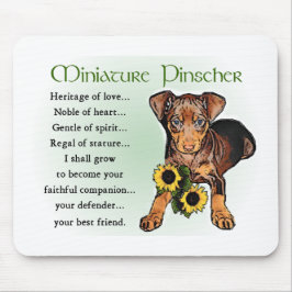 Miniature Pinscher Cadeaus Muismat