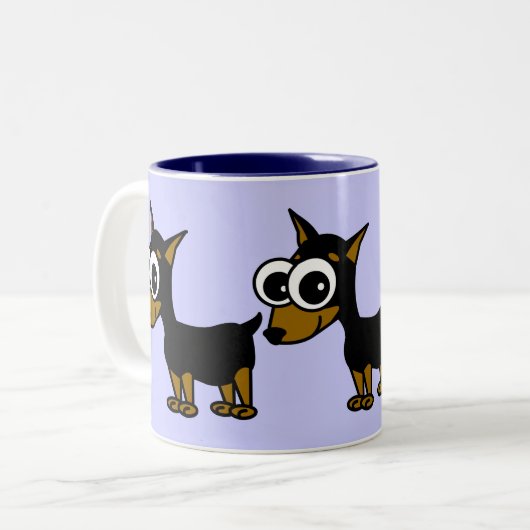 Miniature Pinscher Coffee Mok (Voorkant links)