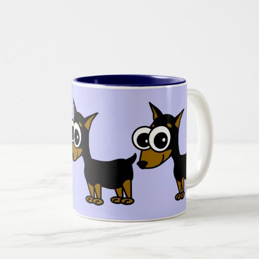 Miniature Pinscher Coffee Mok (Voorkant rechts)