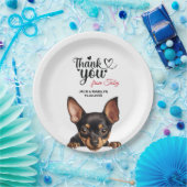 Miniature Pinscher Dog Papieren Bordje (Feest)