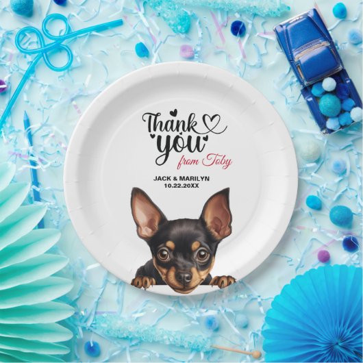 Miniature Pinscher Dog Papieren Bordje (Feest)