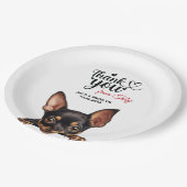 Miniature Pinscher Dog Papieren Bordje (Gekanteld)