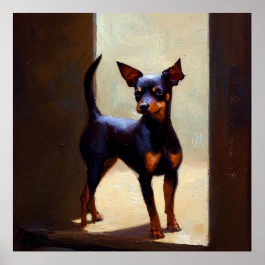 Miniature Pinscher Dog Poster (Voorkant)