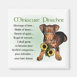 Miniature Pinscher Gifts Magneet
