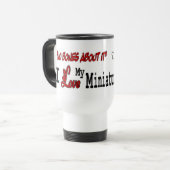 Miniature Pinscher Gifts Reisbeker (Voorkant links)