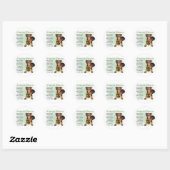 Miniature Pinscher Gifts Ronde Sticker (Vel)