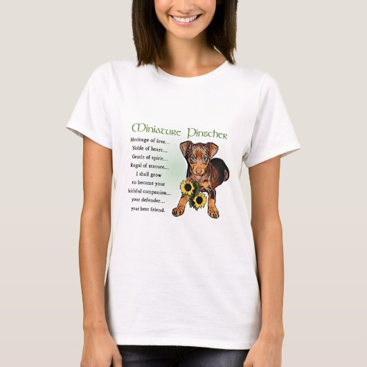 Miniature Pinscher Gifts T-shirt (Voorkant)