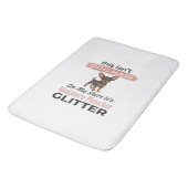 Miniature Pinscher Glitter Grappig Hond Shirt Ontw Badmat (Gekanteld)