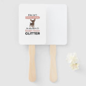 Miniature Pinscher Glitter Grappig Hond Shirt Ontw Handwaaier (Voorkant en achterkant)