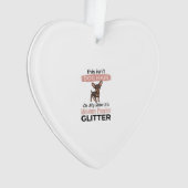Miniature Pinscher Glitter Grappig Hond Shirt Ontw Ornament (voorkant)