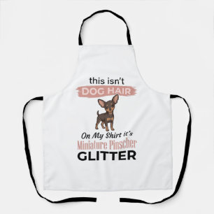 Miniature Pinscher Glitter Grappig Hond Shirt Ontw Schort