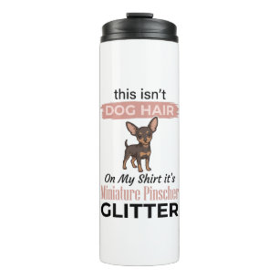 Miniature Pinscher Glitter Grappig Hond Shirt Ontw Thermosbeker
