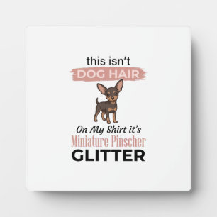 Miniature Pinscher Glitter Grappige Hond Shirt Ont Fotoplaat