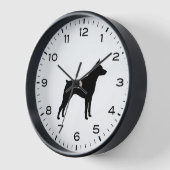 Miniature Pinscher Hondenras Silhouette MinPin (Hoek)