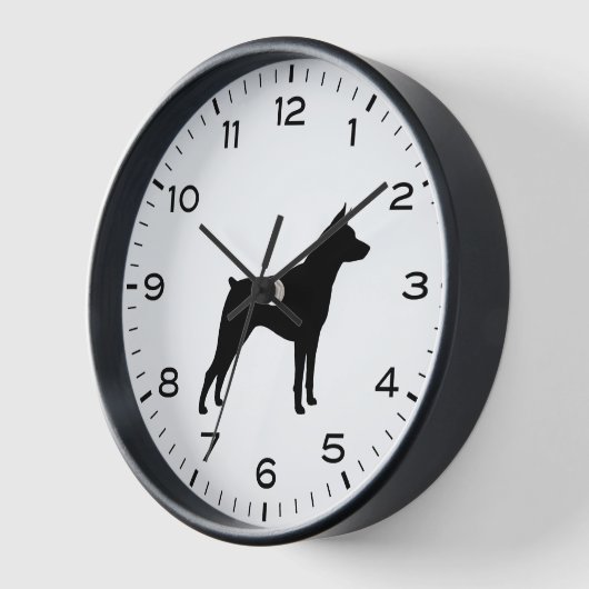 Miniature Pinscher Hondenras Silhouette MinPin (Hoek)