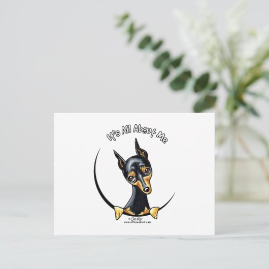 Miniature Pinscher IAAM Briefkaart (Staand voorkant)