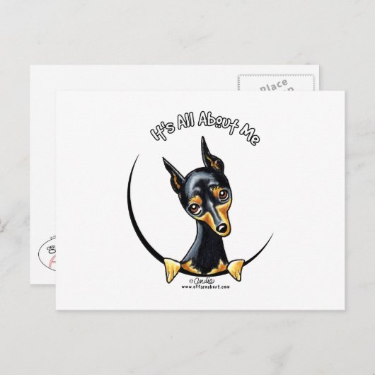 Miniature Pinscher IAAM Briefkaart (Voorkant / Achterkant)