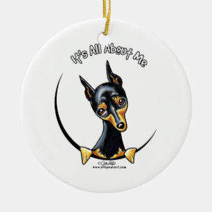 Miniature Pinscher IAAM Keramisch Ornament