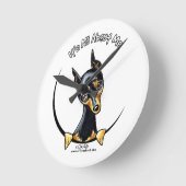 Miniature Pinscher IAAM Ronde Klok (Hoek)