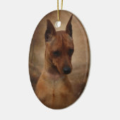 Miniature Pinscher Keramisch Ornament (Links)