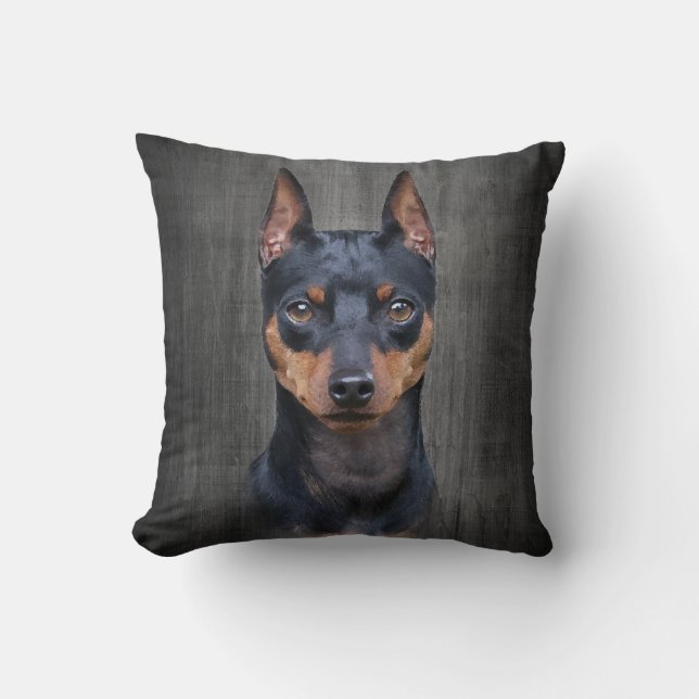 Miniature Pinscher Kussen (Voorkant)