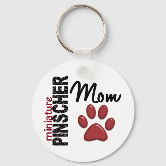Miniature Pinscher Ma 2 Sleutelhanger (Voorkant)