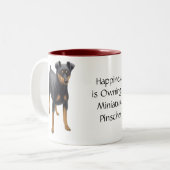 Miniature Pinscher Mok (Voorkant links)