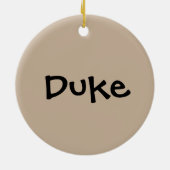 Miniature Pinscher ook bekend als Min Pin Keramisch Ornament (Achterkant)