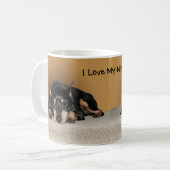 Miniature Pinscher ook bekend onder de naam Min Pi Koffiemok (Voorkant links)