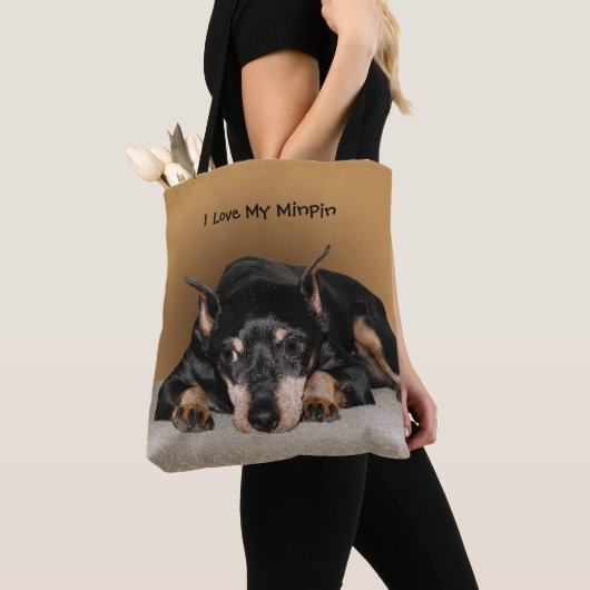 Miniature Pinscher ook bekend onder de naam Min Pi Tote Bag (Dichtbij)