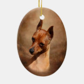 Miniature Pinscher Ornament (Achterkant)
