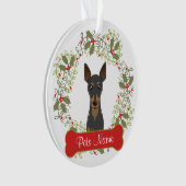 Miniature Pinscher Ornament (voorkant)