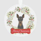 Miniature Pinscher Ornament (achterkant)