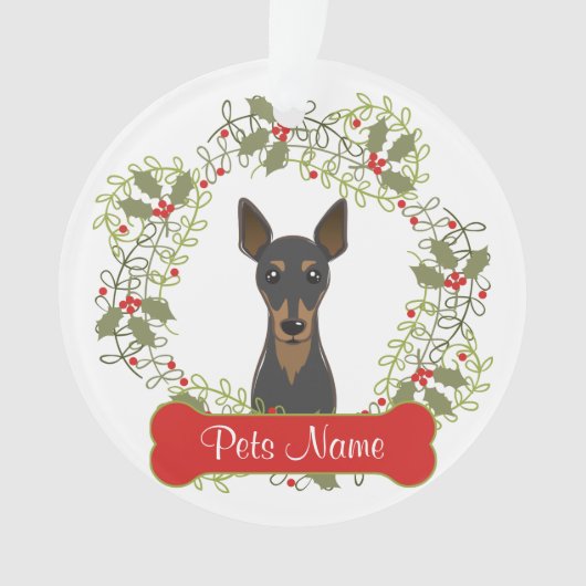 Miniature Pinscher Ornament (voorkant)