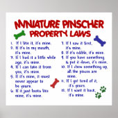 MINIATURE PINSCHER PL2 POSTER (Voorkant)