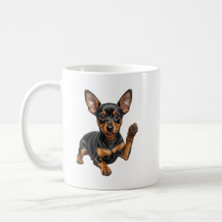 Miniature Pinscher Pup Min Pin Hond Papa Mama Hall Koffiemok