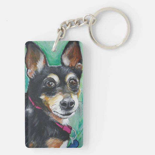 Miniature Pinscher Sleutelhanger (achterkant)