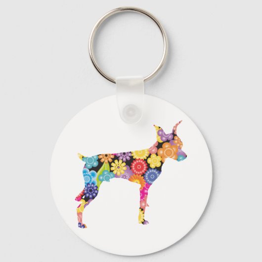 Miniature Pinscher Sleutelhanger (Voorkant)