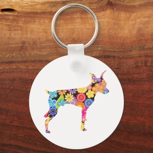 Miniature Pinscher Sleutelhanger (Voorkant)