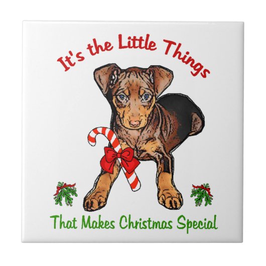 Miniature Pinscher Tegeltje (Voorkant)