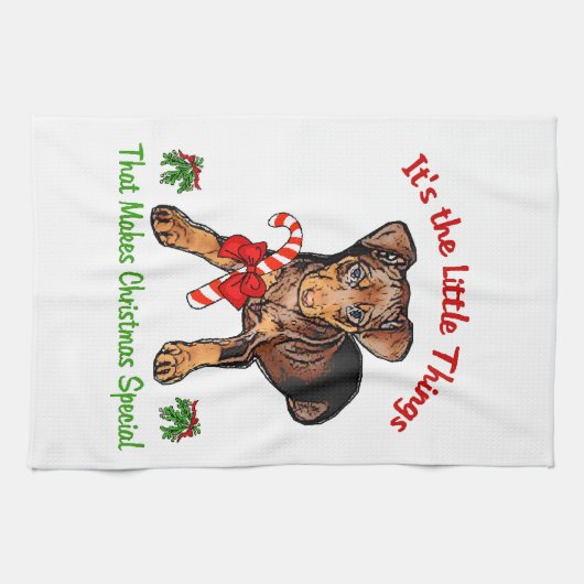 Miniature Pinscher Theedoek (Horizontaal)