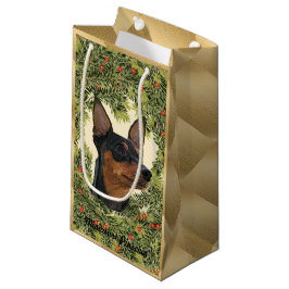 Miniature Pinscher Wreath Klein Cadeauzakje