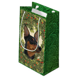Miniature Pinscher Wreath Klein Cadeauzakje