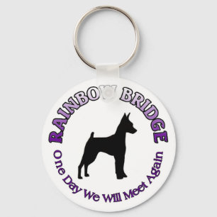 MINIATURE PISCHER MIN PIN RAINBOW BRIDGE SLEUTELHA SLEUTELHANGER