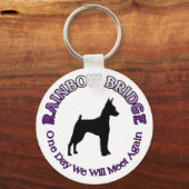 MINIATURE PISCHER MIN PIN RAINBOW BRIDGE SLEUTELHA SLEUTELHANGER (Voorkant)
