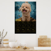 Miniature Poodle 2026 Calendar Poster (Keuken)