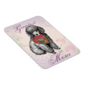Miniature Poodle Heart Mam Magneet (Rechterzijde)