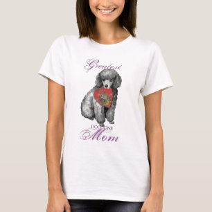 Miniature Poodle Heart Mam T-shirt