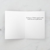 Miniature Poodle Holiday Card Feestdagen Kaart (Binnen)